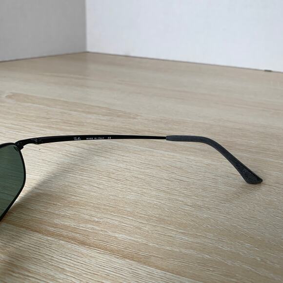 Ray-Ban Sleek RB3162 006 Black Rectangle Eyeglasses Frames Only 52-19 - Picture 7 of 8